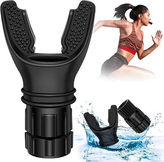 Breathing Trainer Respirator Fitness Equipment Exercise Lung Face Mouthpiece